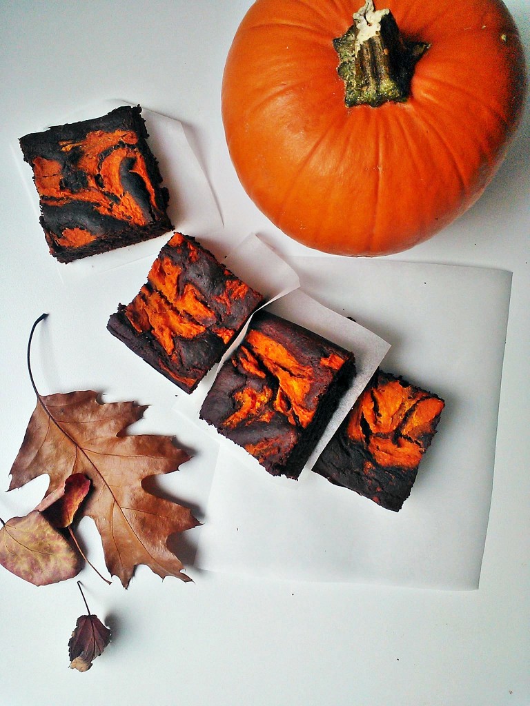 brownie vegan con zucca