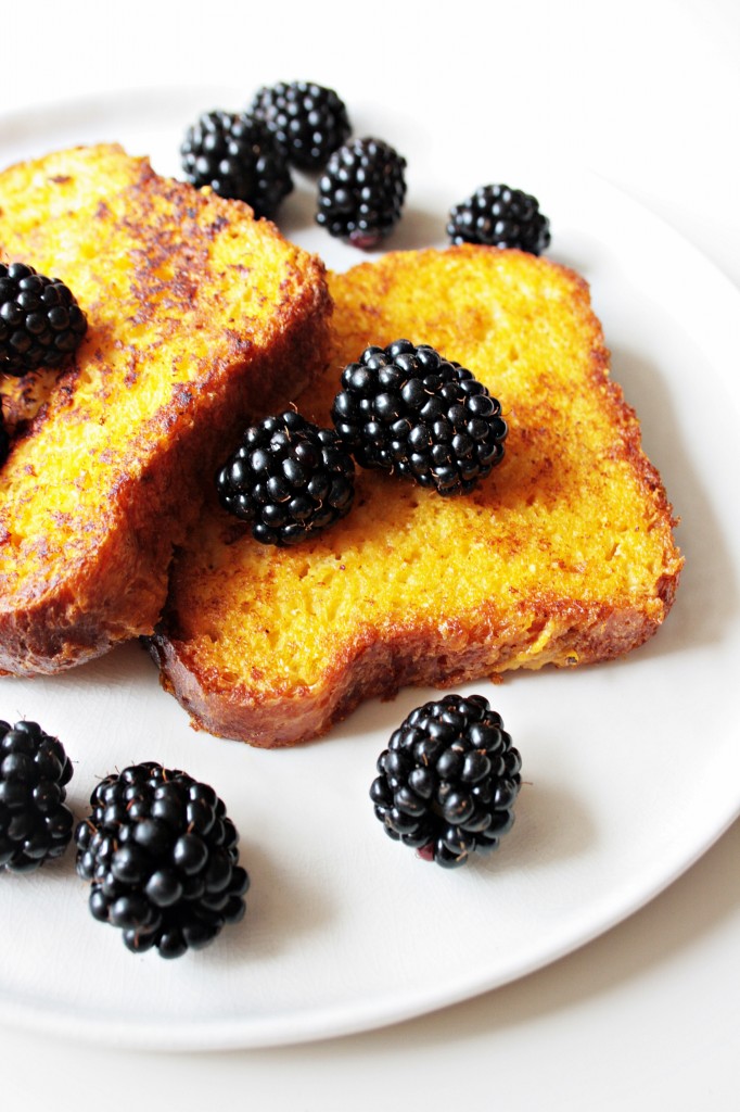 vegan french toast con zucca