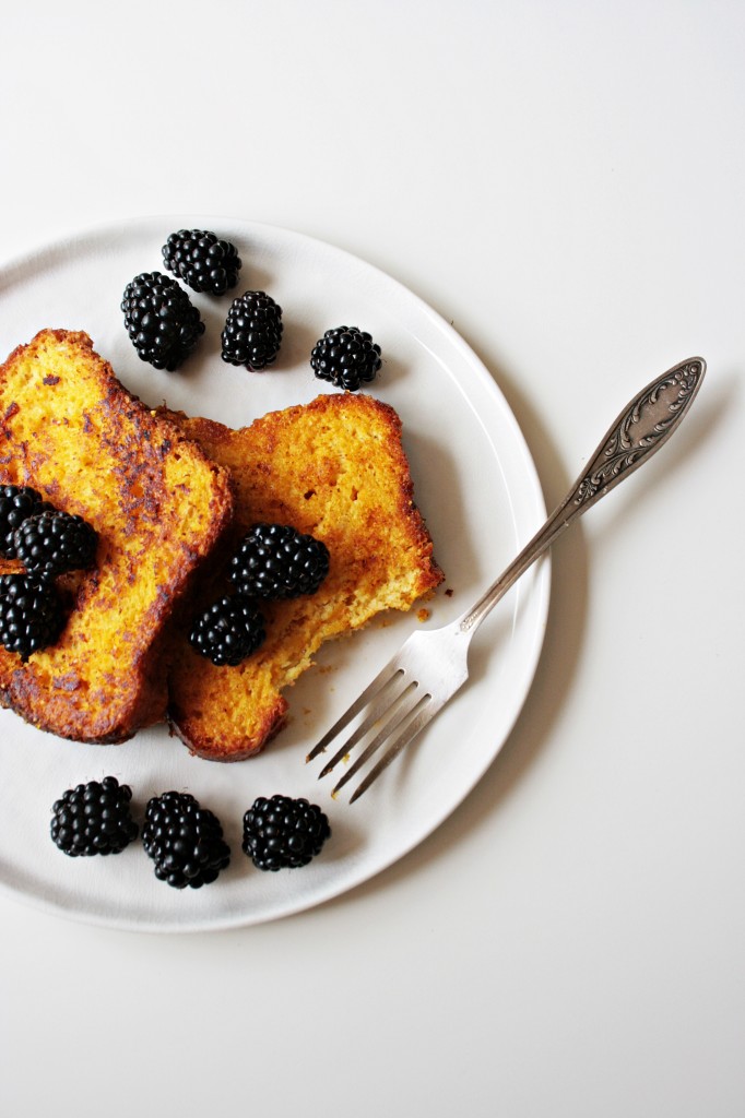 vegan french toast con zucca