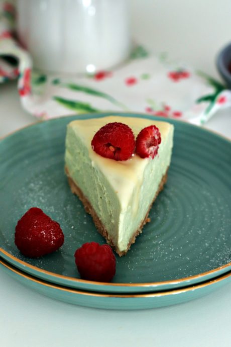 cheesecake vegan al pandan e cocco