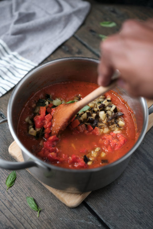 sugo pomodoro verdure arrosto