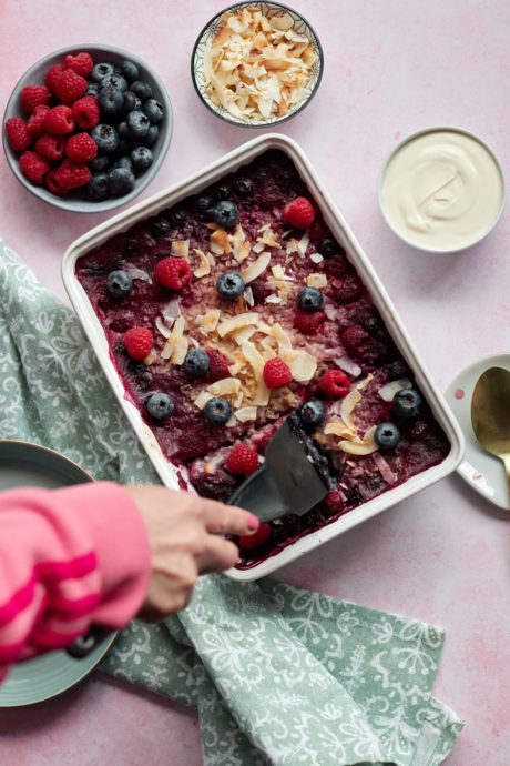 porridge al forno microonde frutta