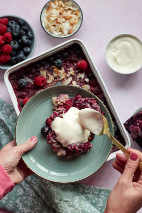 porridge al forno microonde frutta