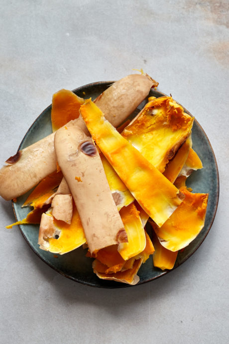 chips di buccia di zucca