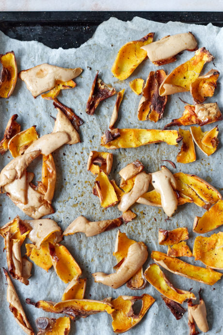 chips di buccia di zucca