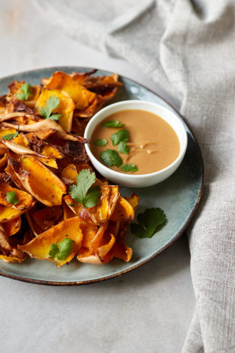 chips di buccia di zucca