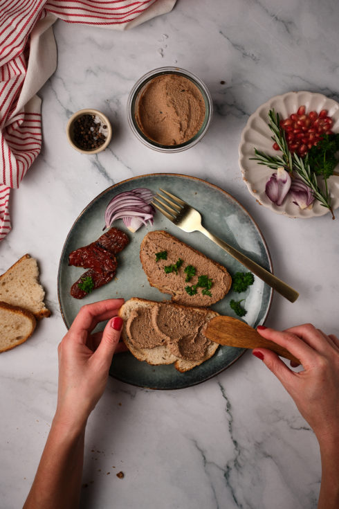 patè pate vegan vegetale funghi noci