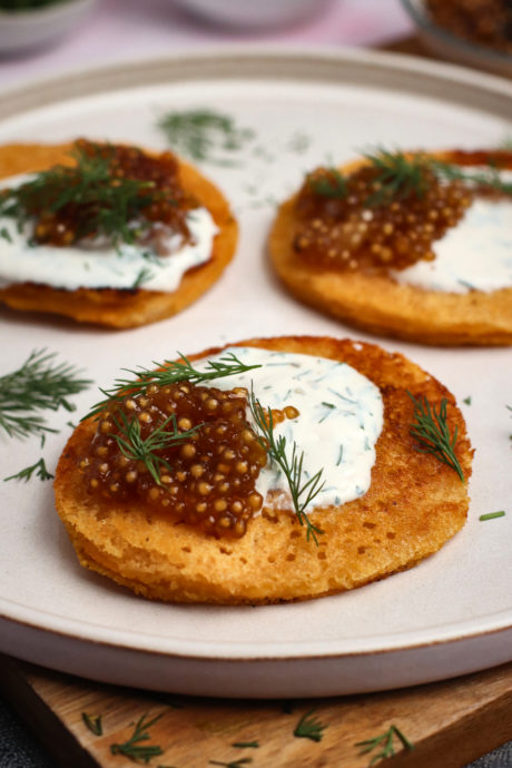 caviale di tapioca lenticchie