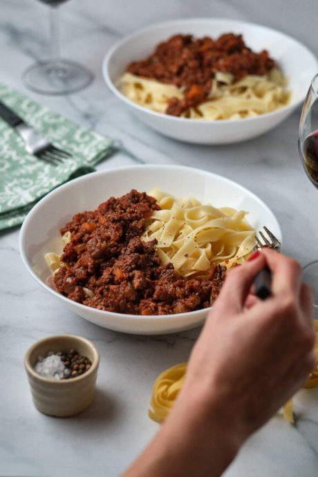 ragù alla bolognese vegan