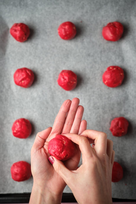 Red velvet cookies ricetta vegan