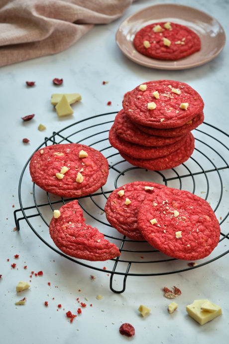 red velvet cookies ricetta vegan