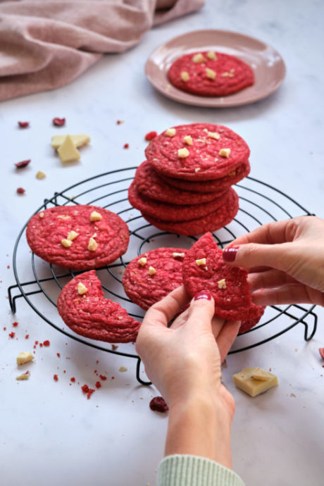 Red velvet cookies ricetta vegan