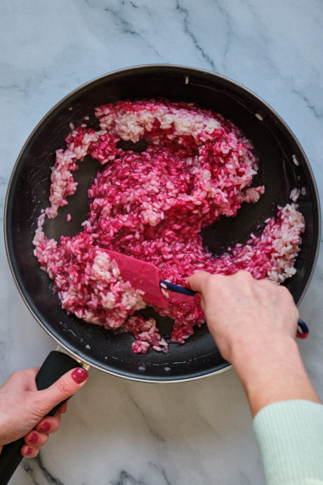 risotto rosa alla barbabietola ricetta vegan